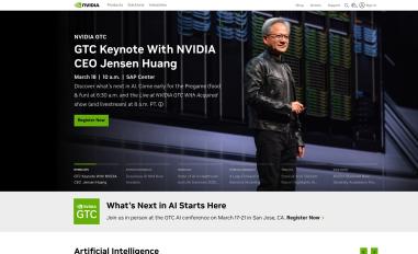 Schermafbeelding van nvidia.com