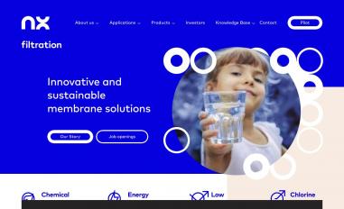 Schermafbeelding van nxfiltration.com