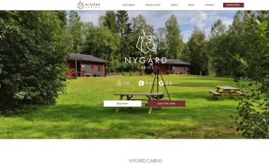 Schermafbeelding van nygardcabins.se