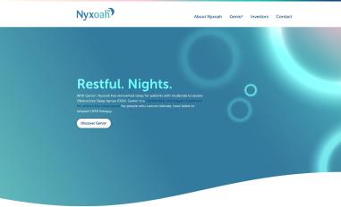 Schermafbeelding van nyxoah.com