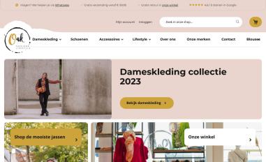 Schermafbeelding van oakfashion.nl