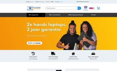 Schermafbeelding van occasionlaptops.nl