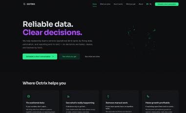 Schermafbeelding van octrix.nl