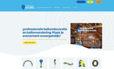 Schermafbeelding van offenbergballoons.nl