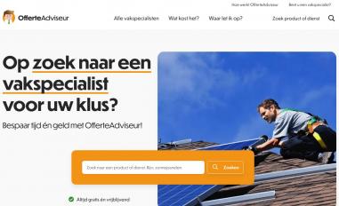 Schermafbeelding van offerteadviseur.nl