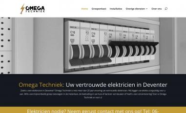 Schermafbeelding van omegatechniek.nl