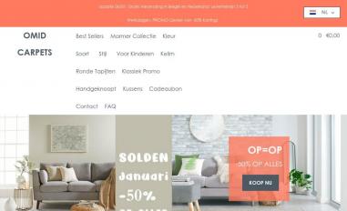 Schermafbeelding van omidcarpets.be