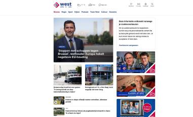 Schermafbeelding van omroepwest.nl