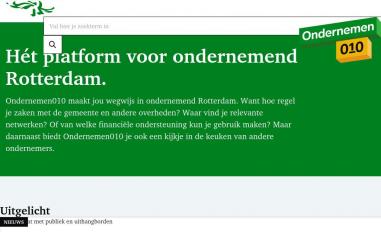 Schermafbeelding van ondernemen010.nl