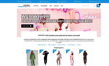 Schermafbeelding van onesieskopen.nl