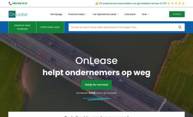 Schermafbeelding van onlease.nl