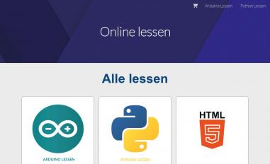 Schermafbeelding van online-lessen.com