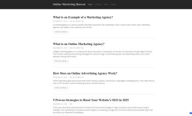 Schermafbeelding van online-marketing-bureau.webflow.io