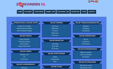 Schermafbeelding van online.zoekvinden.nl
