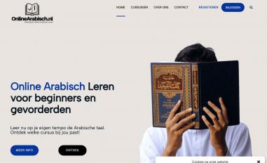 Schermafbeelding van onlinearabisch.nl