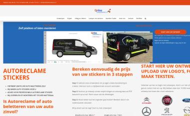 Schermafbeelding van onlinebestickeren.nl