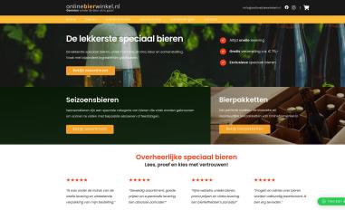 Schermafbeelding van onlinebierwinkel.nl