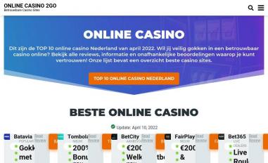Schermafbeelding van onlinecasino2go.com