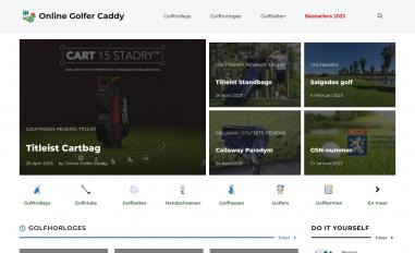 Schermafbeelding van onlinegolfercaddy.com