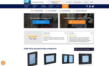 Schermafbeelding van onlinekozijnshop.nl