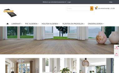 Schermafbeelding van onlinelaminaatwinkel.nl
