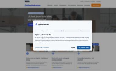 Schermafbeelding van onlinemakelaar.nl
