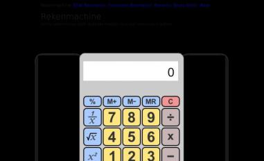 Schermafbeelding van onlinerekenmachine.com