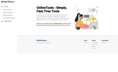 Schermafbeelding van onlinetools.info