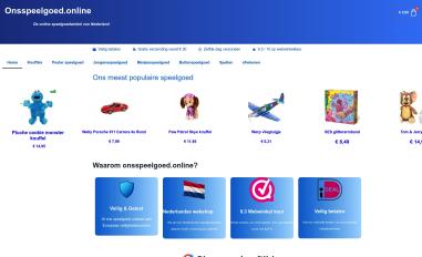 Schermafbeelding van onsspeelgoed.nl