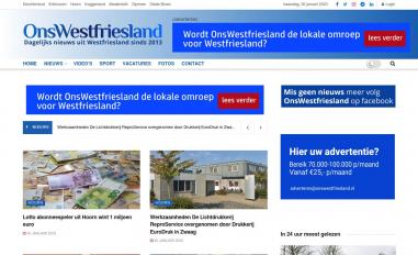 Schermafbeelding van onswestfriesland.nl