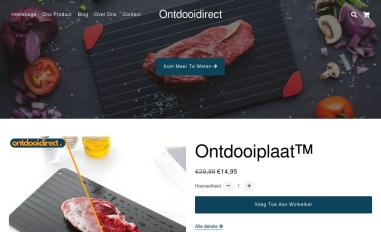 Schermafbeelding van ontdooidirect.nl