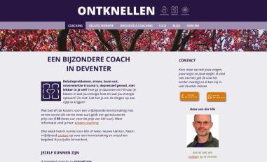Schermafbeelding van ontknellen.nl