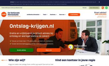 Schermafbeelding van ontslag-krijgen.nl
