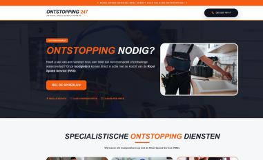 Schermafbeelding van ontstoppingsbedrijf-247.nl