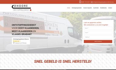 Schermafbeelding van ontstoppingsdienst-dhoore.be