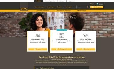 Schermafbeelding van onvz.nl
