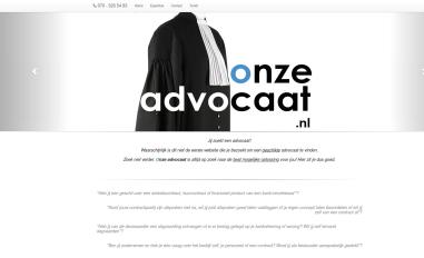 Schermafbeelding van onzeadvocaat.nl