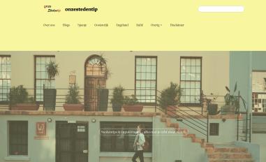 Schermafbeelding van onzestedentip.nl