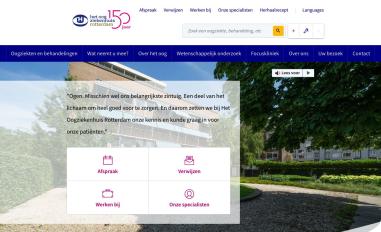 Schermafbeelding van oogziekenhuis.nl