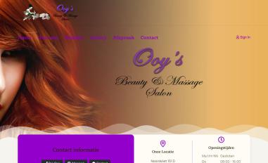 Schermafbeelding van ooybeautysalon.nl