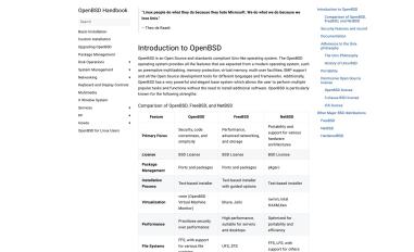 Schermafbeelding van openbsdhandbook.com