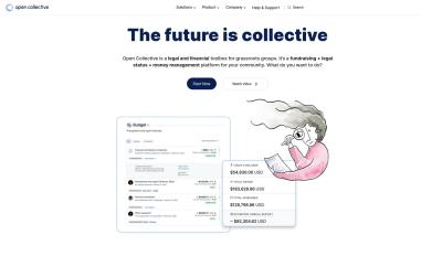 Schermafbeelding van opencollective.com