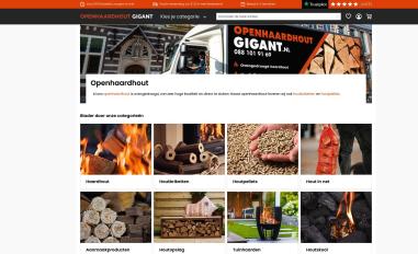 Schermafbeelding van openhaardhout-gigant.nl