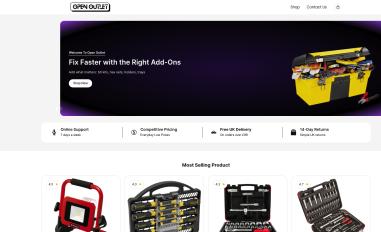 Schermafbeelding van openoutlet.co.uk