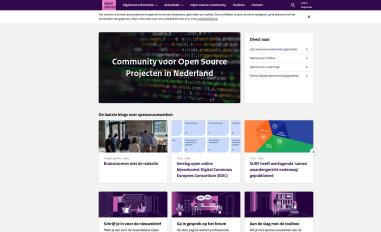 Schermafbeelding van opensource.pleio.nl