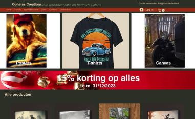 Schermafbeelding van ophelascreations.be