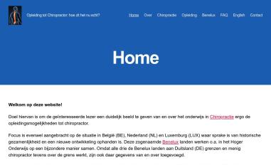 Schermafbeelding van opleidingchiropractor.nl