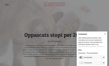 Schermafbeelding van oppascats.nl