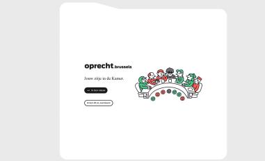 Schermafbeelding van oprecht.brussels