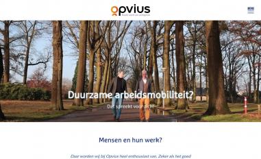 Schermafbeelding van opvius.nl